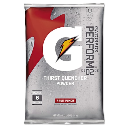 Gatorade Original Powdered Drink Mix, Fruit Punch, 51oz Packet, PK14 PK 33690